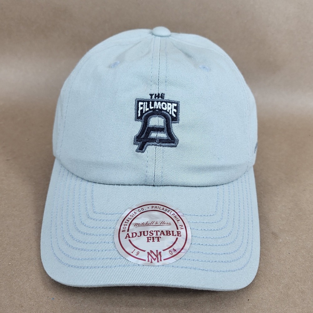 The Filmore Hat Cap Mitchell & Ness Men's Philadelphia Pa.  Gray Strapback Hat